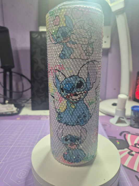 Stitch rhinestone tumbler